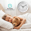 12-Inch Nordic Wall Clock – Silent Quartz Movement 3D Numbers Minimalist Design