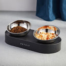 Dog & Cat Bowl with Elevated Stand - Stainless Steel & Easy to Clean