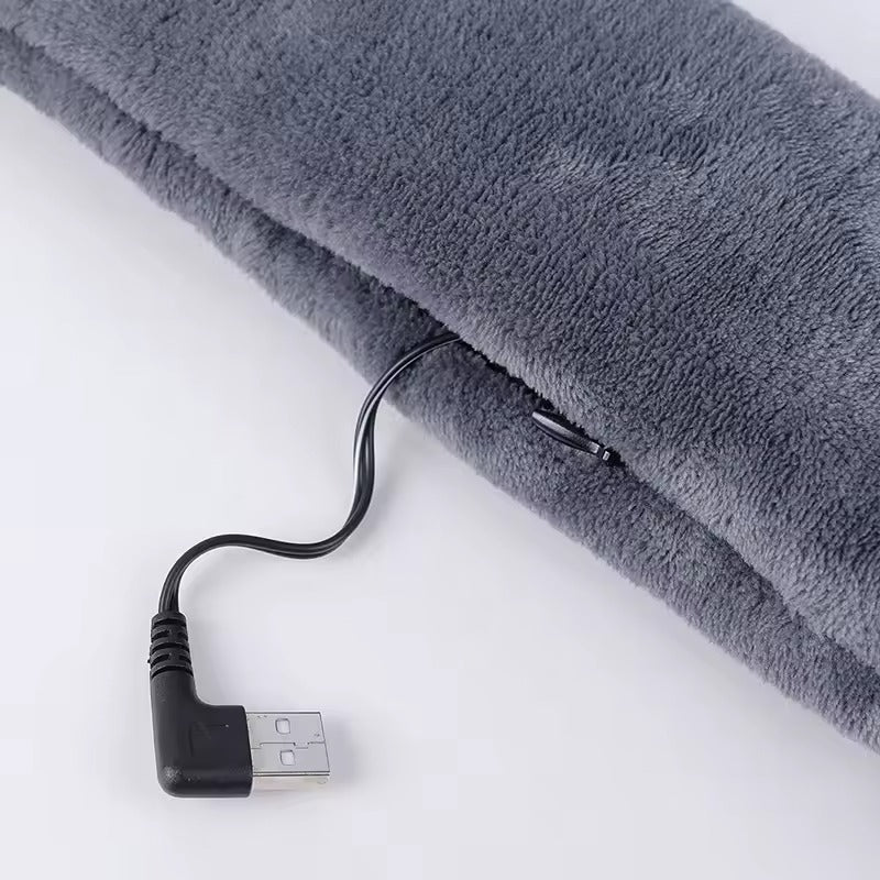 Heated Scarf with Vibration Massage – Waterproof Neck Warmer 3 Heat Levels Double Control Switch