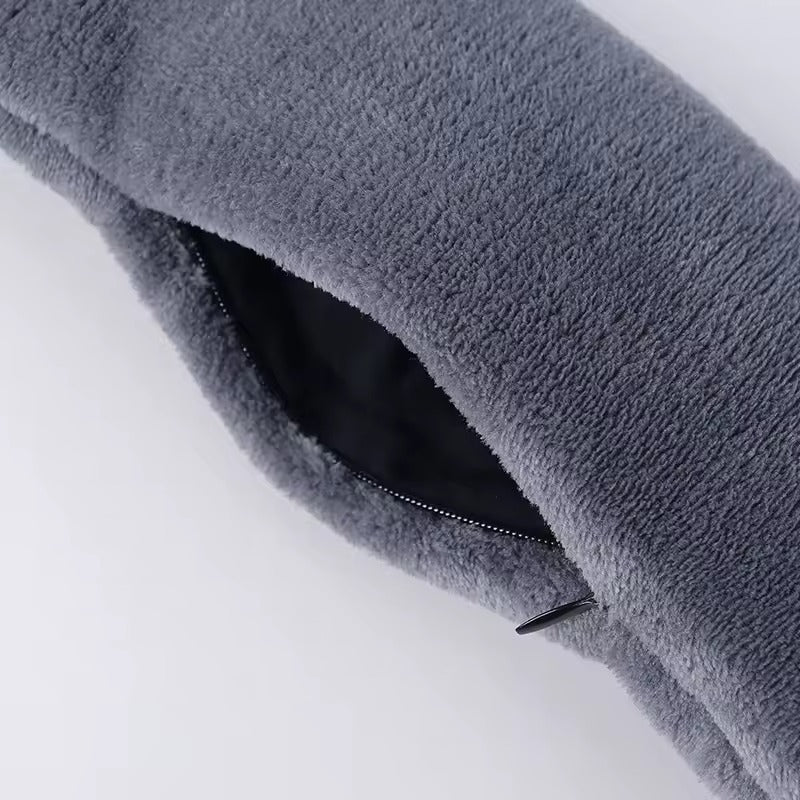 Heated Scarf with Vibration Massage – Waterproof Neck Warmer 3 Heat Levels Double Control Switch