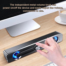 PC Soundbar Speaker – USB Powered with LED Lights 3.5mm Jack for Laptop & TV