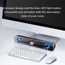 PC Soundbar Speaker – USB Powered with LED Lights 3.5mm Jack for Laptop & TV