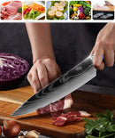 Premium Japanese Kitchen Knife Set – High Carbon Stainless Steel Santoku & Chef Knives