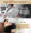 Memory Foam Bed Rest Reading Pillow – Soft Supportive Armrest with Side Pocket