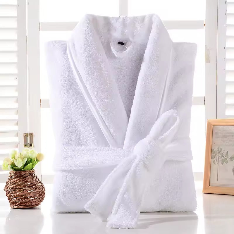 Unisex Luxury Egyptian Cotton Bath Robe – Soft Terry Towelling Dressing Gown