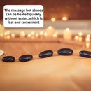 Natural Hot Stone Massage Set – 16 Pieces Portable Heating Kit for Muscle Relaxation