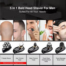 Men’s Electric Shaver Grooming Kit – Waterproof Bald Head Shaver with LED Display