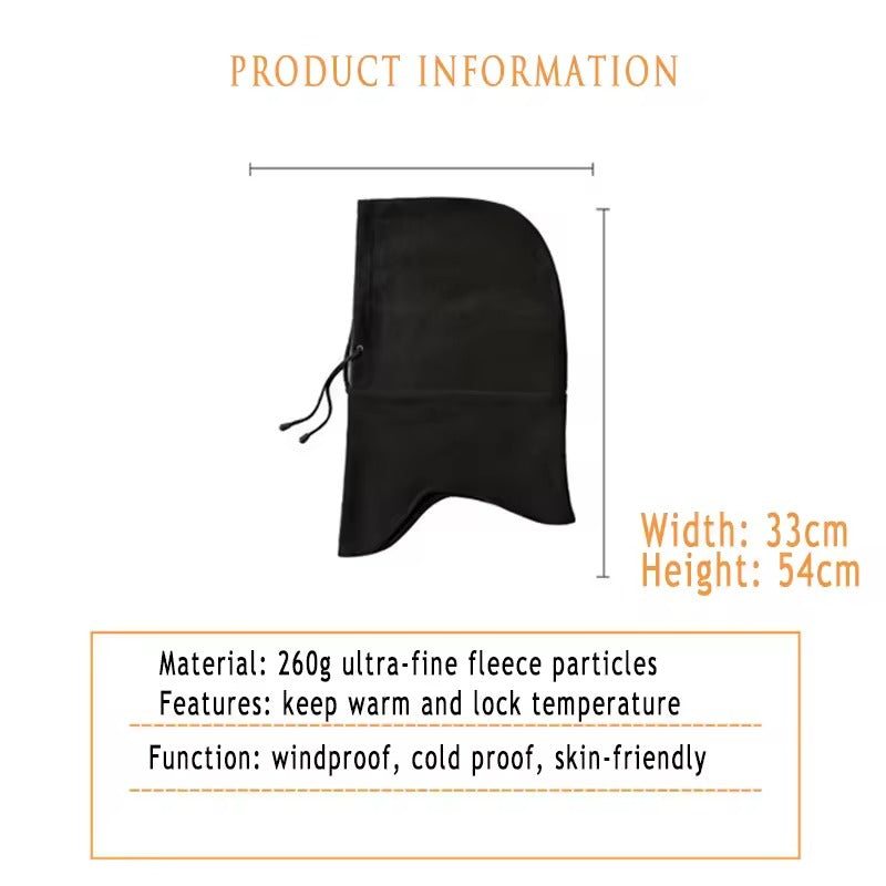 Thermal Fleece Ski Mask  – Cold Proof Beanie & Neck Warmer in One