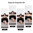 Memory Foam Bed Rest Reading Pillow – Soft Supportive Armrest with Side Pocket