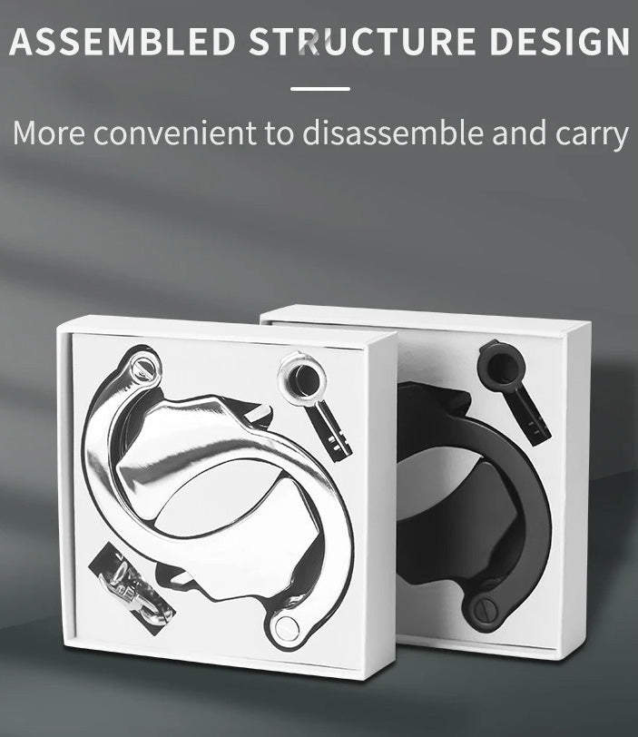 Luxury Adjustable Handcuff Set – High-Quality Alloy Restraints for Couples