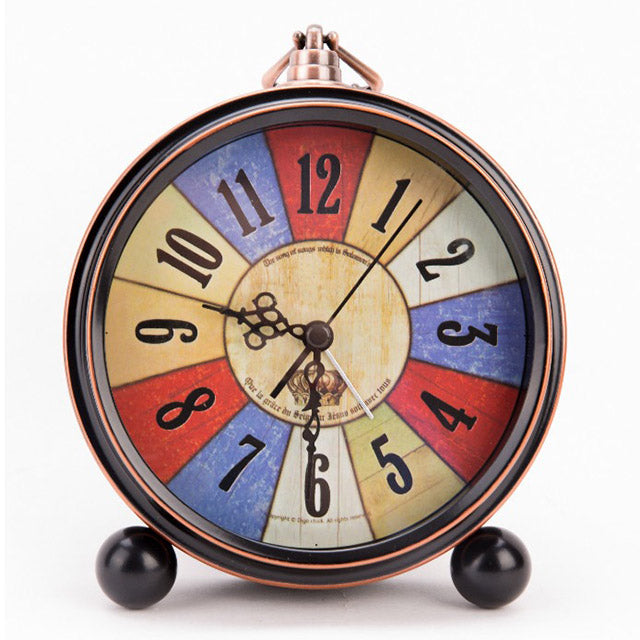 Classic European Design Clock – Silent Non-Ticking Quartz Desk Clock