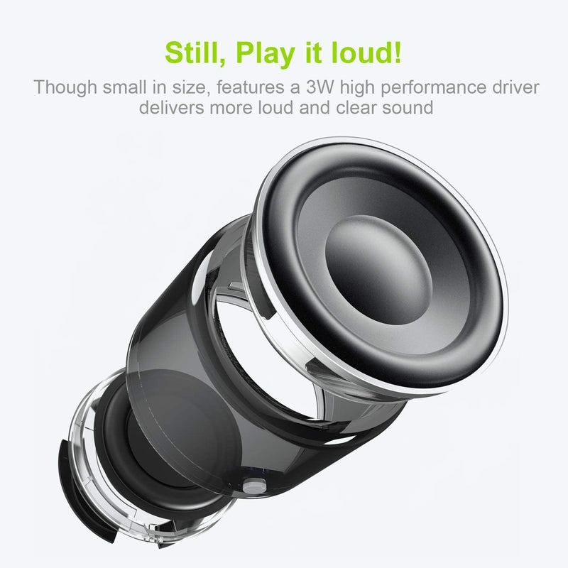 Waterproof Bluetooth Speaker – 12H Playtime IP67 Mini 3W Travel Speaker