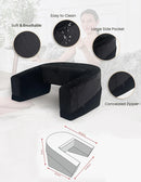 Memory Foam Bed Rest Reading Pillow – Soft Supportive Armrest with Side Pocket