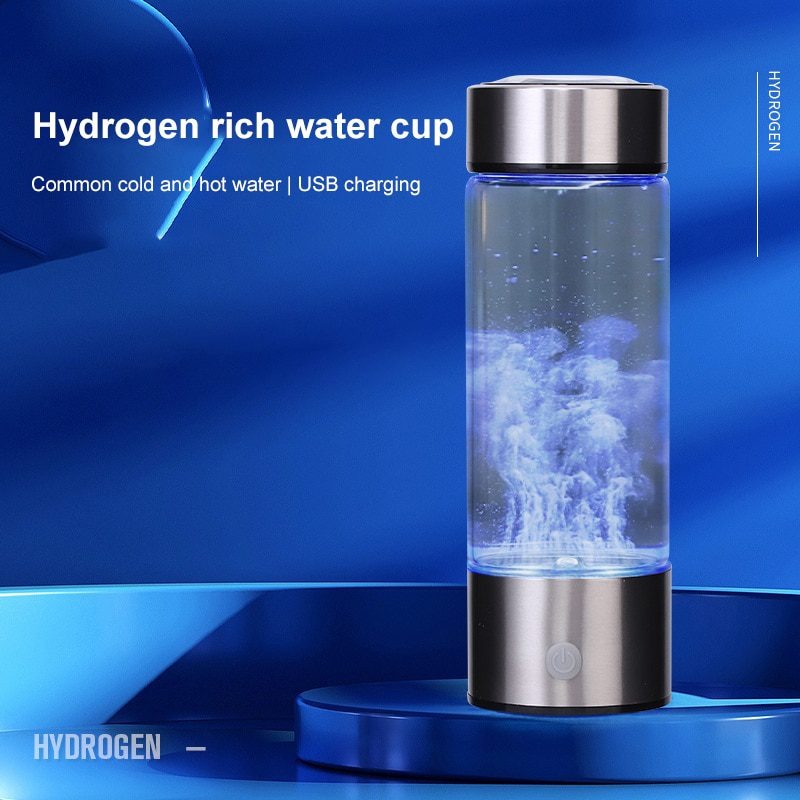 Hydrogen Water Generator Bottle – 420ml Portable Ionizer Rechargeable for Healthy Drinking Anywhere