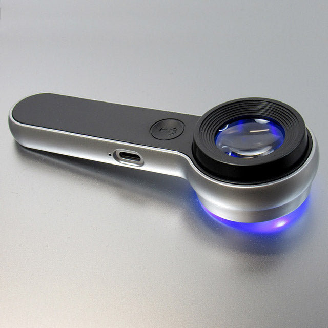 Professional Magnifying Glass – LED Rechargeable 60x Magnifier Lens