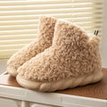 Warm Winter Bootie Slippers for Women – Plush Lined with Thick Sole Cozy Indoor Outdoor Slip-On Shoes