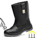 Work Safety Boots For Men - Steel Toe Waterproof Leather
