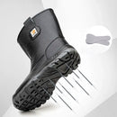 Work Safety Boots For Men - Steel Toe Waterproof Leather