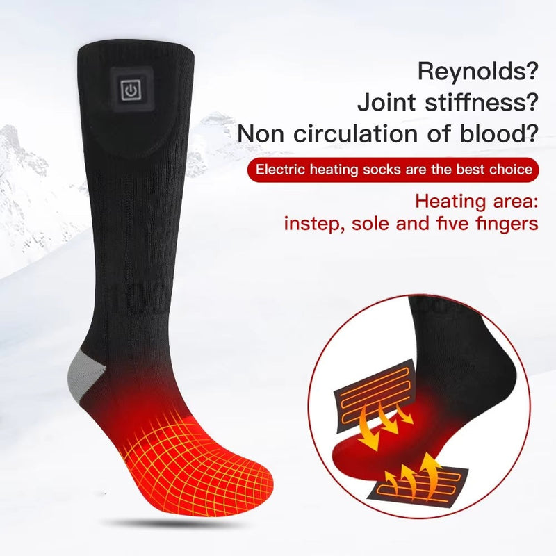Winter Heated Socks – 3 Heat Setting Thermal Foot Warmers