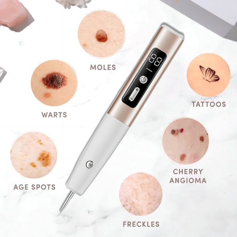 Plasma Mole Skin Tag & Spot Remover Pen – Multi-Speed LCD Laser Tool for Skin Care