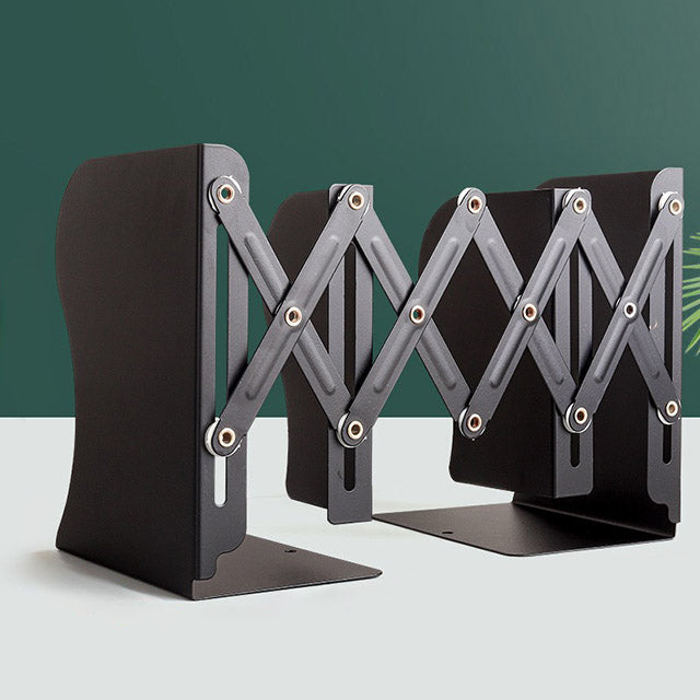 Adjustable Metal Bookshelf – Non-Slip Desk Organizer for Home or Office