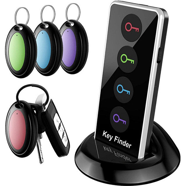 4-in-1 Key Chain Key Finder with LED Light – Color-Coded Key Locator for Keys