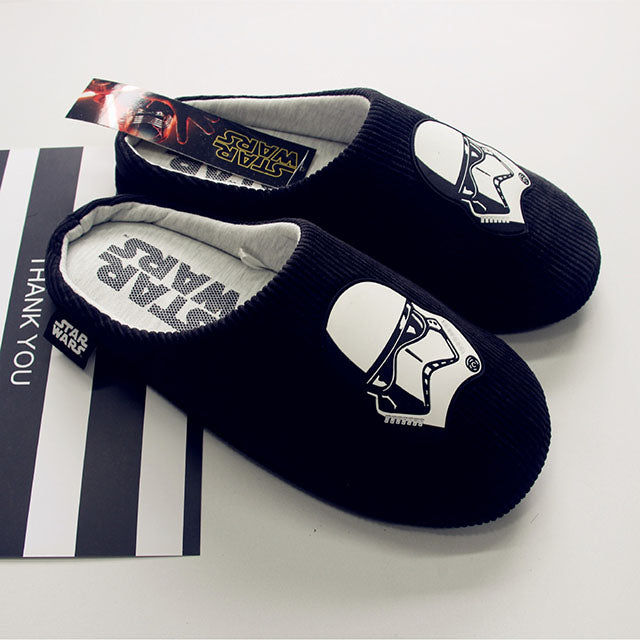 Star Wars Stormtrooper Slippers – Dark Side Cotton Non-Slip Winter House Shoes