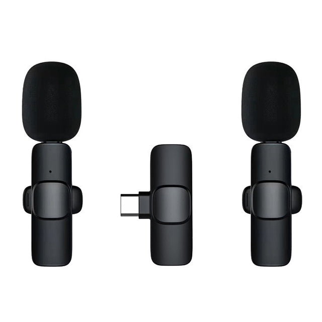 Wireless Lavalier Microphone for Smartphone – Clip-On Mic for Interviews Vlogs