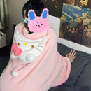 Sanrio Hello Kitty Hooded Blanket – Cozy Snuggle Shawl Cloak for Home & Travel