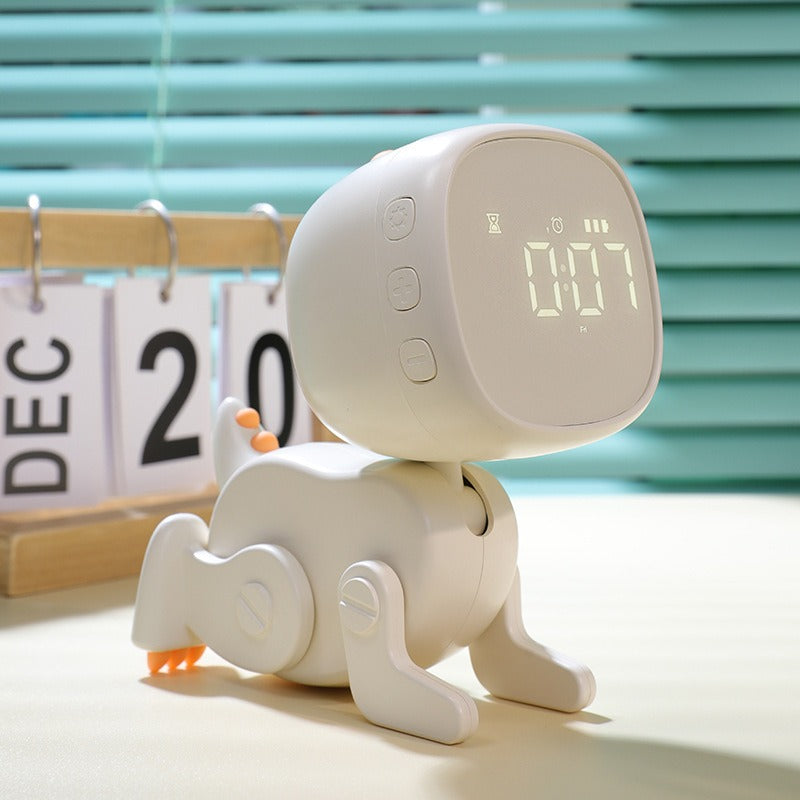 Dinosaur Kids Alarm Clock – Rechargeable with Night Light Snooze & 6 Alarms