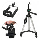 Camera Tripod Stand with Phone Holder & Bluetooth Remote – 4 Height Setting Compatible with IOS and Android