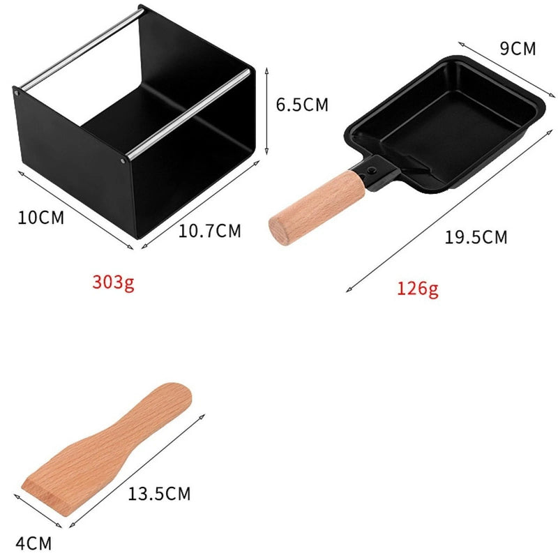 Cheese Raclette Set – Non-Stick Melter Pan Anti-Scalding