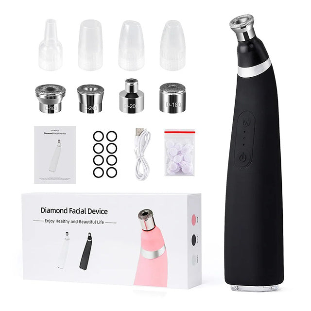 Diamond Microdermabrasion Machine – 3 Modes 8 Tips Blackhead Removal Tool