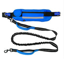 Hands-Free Dog Leash with Waist Belt & Bag – Stretchable Dog Lead for Walking Jogging & Running