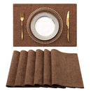 Set of 4 Woven Placemats – Heat-Resistant Cloth Table Mats for Dining & Kitchen