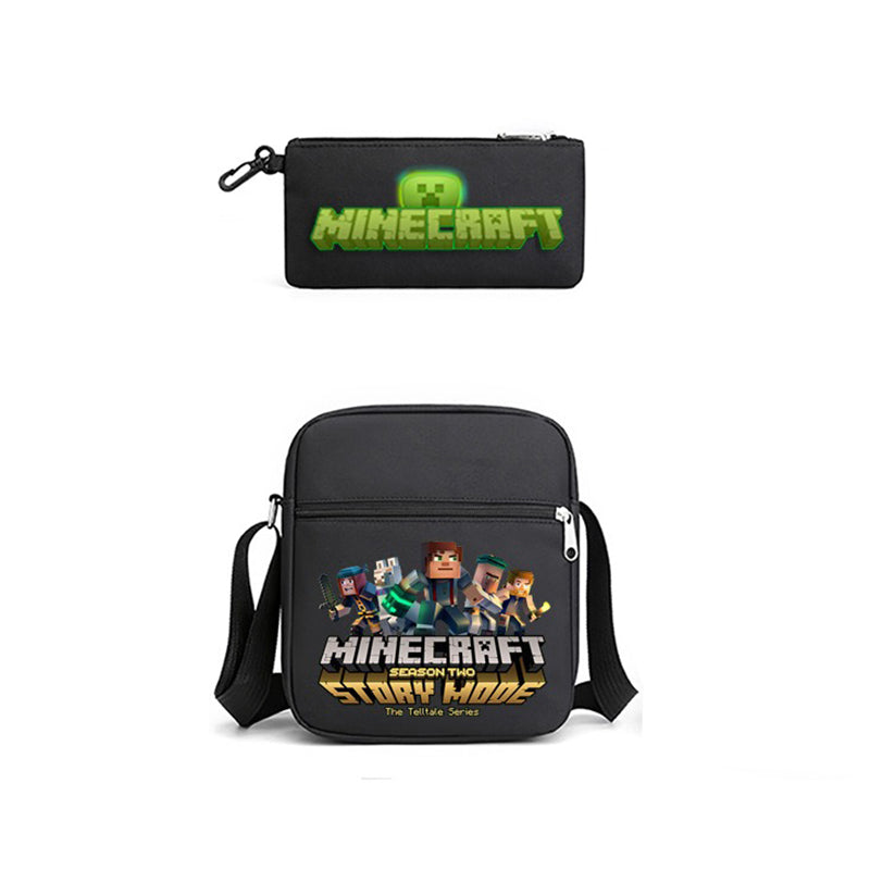 Minecraft Backpack Set with Pencil Case and Bag