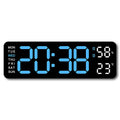 Digital LED Wall Clock 9 inch – Alarm Calendar & Temperature Display for Home or Office