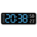 Digital LED Wall Clock 9 inch – Alarm Calendar & Temperature Display for Home or Office