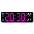 Digital LED Wall Clock 9 inch – Alarm Calendar & Temperature Display for Home or Office