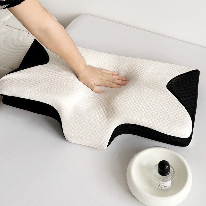Butterfly Relief Pillow – Ergonomic Memory Foam Neck Pain Pillow