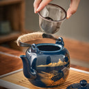 Japanese Style Ceramic Handle Tea Set