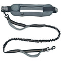 Hands-Free Dog Leash with Waist Belt & Bag – Stretchable Dog Lead for Walking Jogging & Running