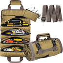 Heavy Duty Roll Up Tool Bag – Portable Multi-Compartment Tool Organiser