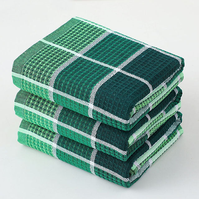 Premium Cotton Tea Towels – Soft Super Absorbent & Durable Kitchen Towels Pack of 3