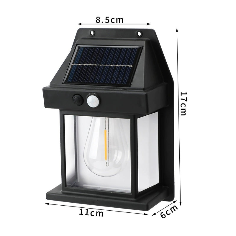 Outdoor Wall Light - Solar Powered Waterproof equipped with Motion Detector