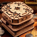 Davy Jones Locker Clue Box – 3D Wooden Puzzle Escape Room Brain Teaser