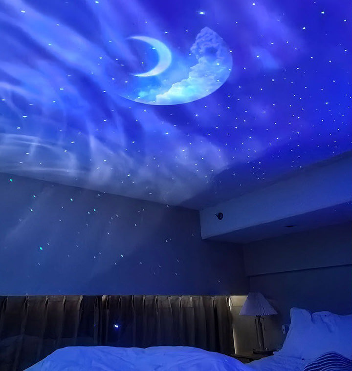 Aurora Lights Galaxy Projector – Bluetooth Star & Moon Light with Remote and Timer