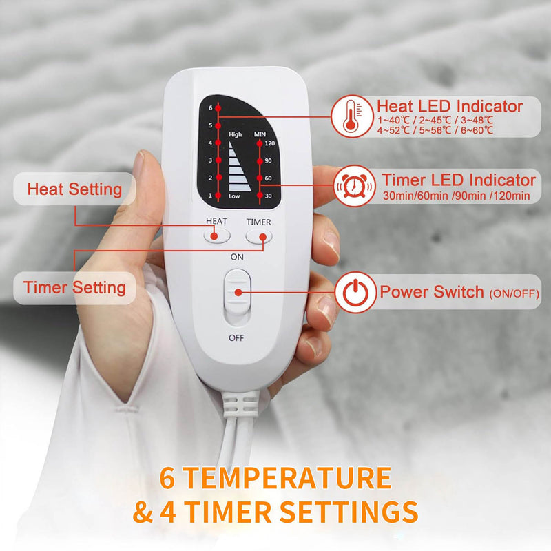 Neck & Shoulder Heating Pad – Weighted Design with 6 Heat Settings & 2-Hour Auto Shut-Off