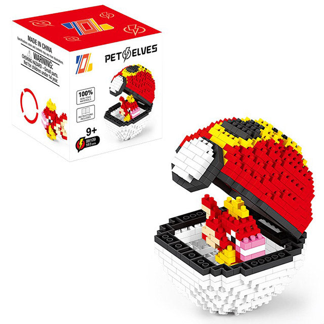Pokémon Poké Ball Mini Building Blocks Set – (397 PCS) Assemble Brick Model