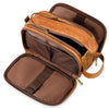 Waterproof PU Leather Toiletry Bag – Large Travel Dopp Kit and Grooming Organizer